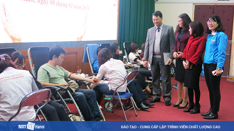 Chương trình Hiến máu nhận được sự quan tâm của ban chấp hành Đảng bộ Quận Thanh Xuân